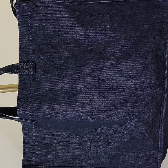 Theory Denim Blue Tote Bag Office Siren - Picture 5 of 16